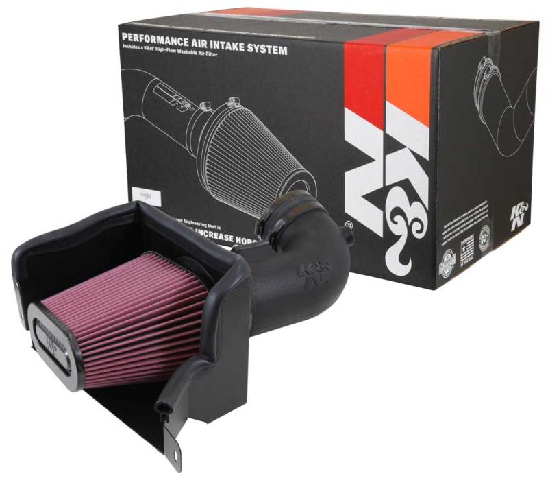 Kit d'admission hautes performances K&amp;N 14-15 pour Chevrolet Corvette 6,2 L V8 F/I