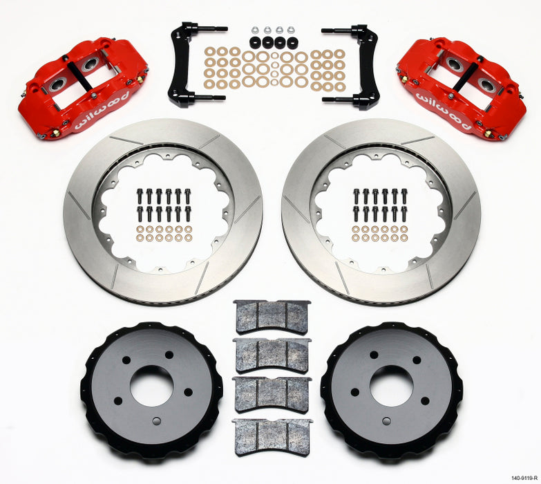 Kit arrière Wilwood Narrow Superlite 4R 14,00 pouces Rouge 97-04 Corvette C5/Z06 05-13 C6