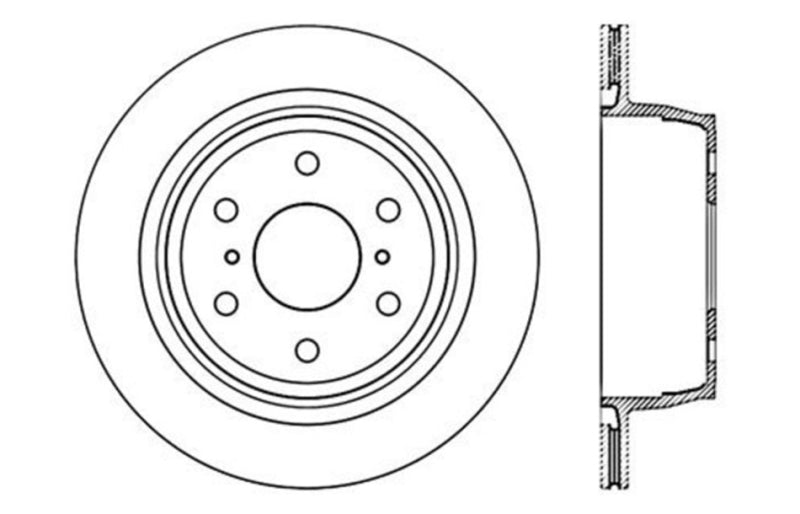 Disque de frein cryogénique sport percé StopTech arrière gauche 07-16 Chevy Silverado 1500