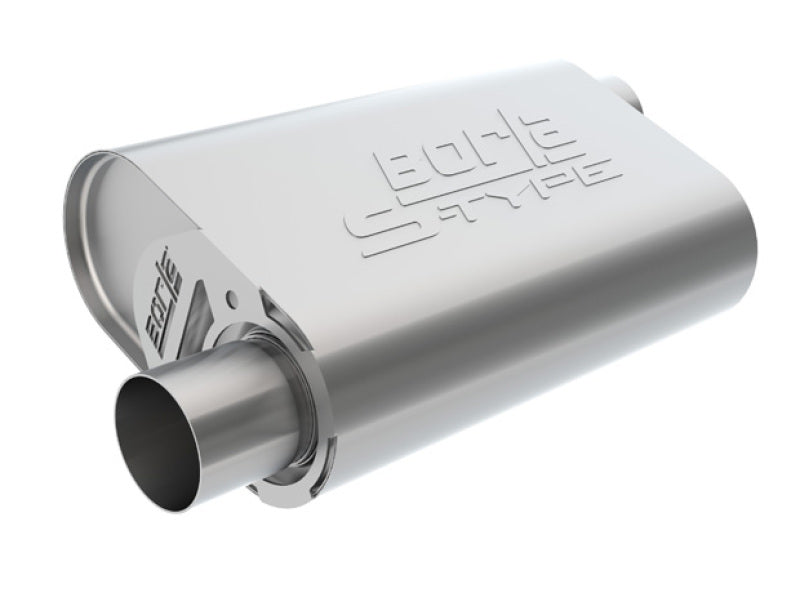 Silencieux Borla CrateMuffler LS3 S-Type 2,50 po Offset/Offset 14 po x 4,35 po x 9 po Silencieux ovale