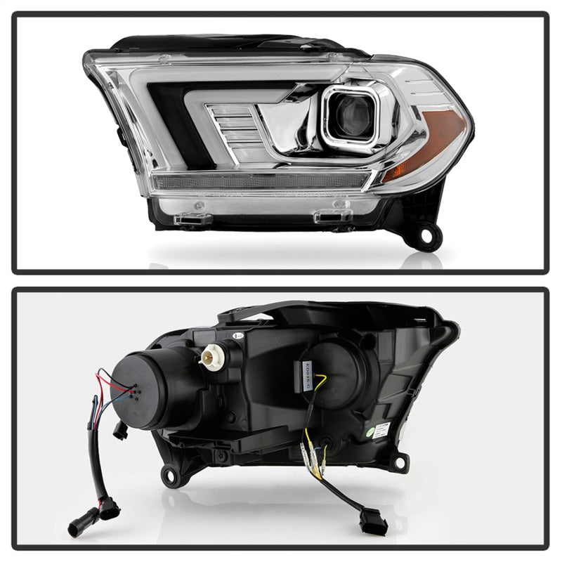 Phares de projecteur halogènes Spyder Dodge Durango 11-13 uniquement - Chrome PRO-YD-DDU11SI-C