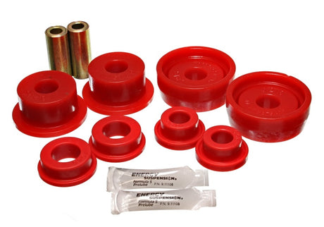 Ensemble de bagues de bras de suspension arrière rouges pour Honda Civic/CRX 84-87 Energy Suspension (comprend une bague de bras oscillant)