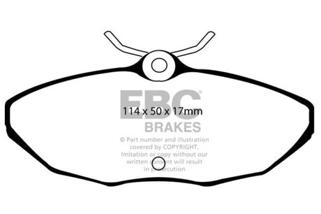 Plaquettes de frein arrière EBC 01-05 Ford Thunderbird 3.9 Ultimax2