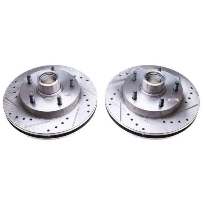 Power Stop 94-99 Dodge Ram 1500 Front Evolution Drilled & Slotted Rotors - Pair