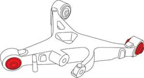 Joint flexible scellé SPC Performance X Axis pour Jaguar S-Type 2003-2008