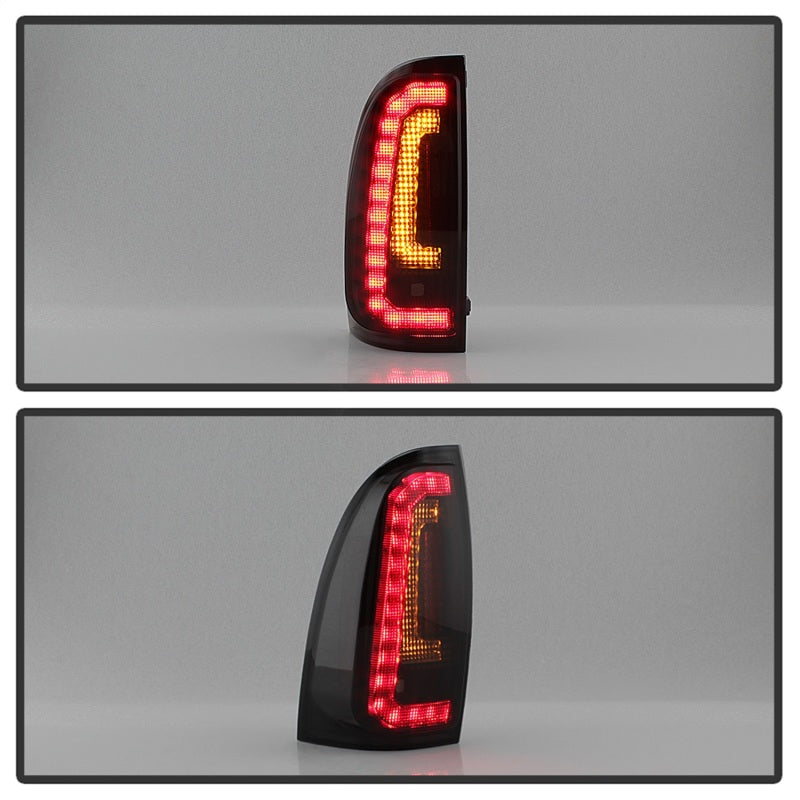 Spyder 05-15 Toyota Tacoma LED Tail Lights (Not Compatible w/OEM LEDS) - Smoke ALT-YD-TT05V2-LB-BSM