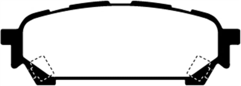 Plaquettes de frein arrière EBC 04-06 Saab 9-2X 2.0 Turbo Redstuff