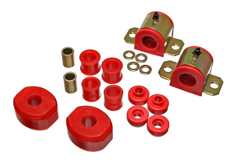 Bagues de barre stabilisatrice avant rouges 15/16 po pour Dodge D100/200/300/Ramcharger 2WD Energy Suspension 72-93
