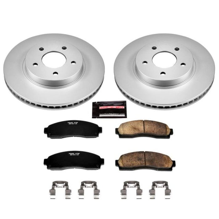 Power Stop 05-06 Chevrolet Equinox Front Z17 Evolution Geomet Coated Brake Kit