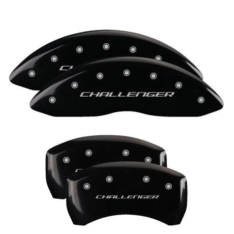 Couvre-étriers MGP 4 gravés avant et arrière Daytona finition noire argent ch