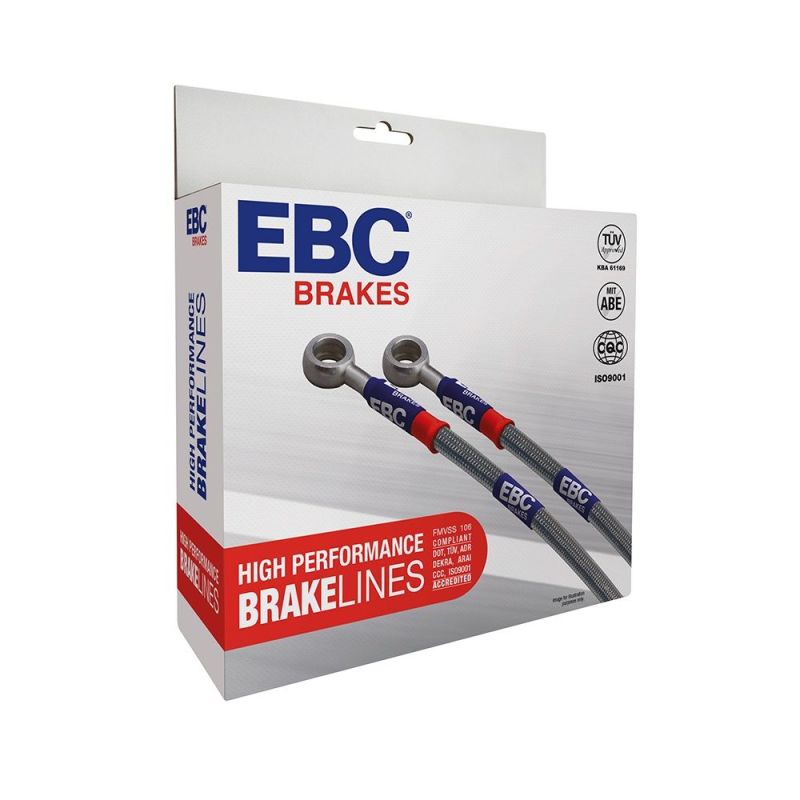 Kit de conduites de frein en acier inoxydable EBC 96-98 Ford Mustang (4e génération) 3,8 L
