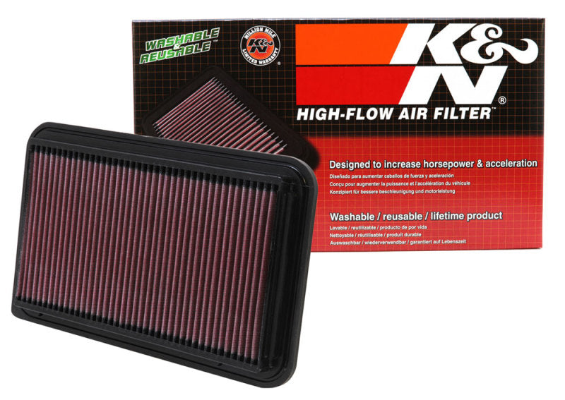 K&N 01-06 Toyota Camry / 04-10 Sienna / 01-09 Highlander / 03-06 Lexus RX330 Drop In Air Filter