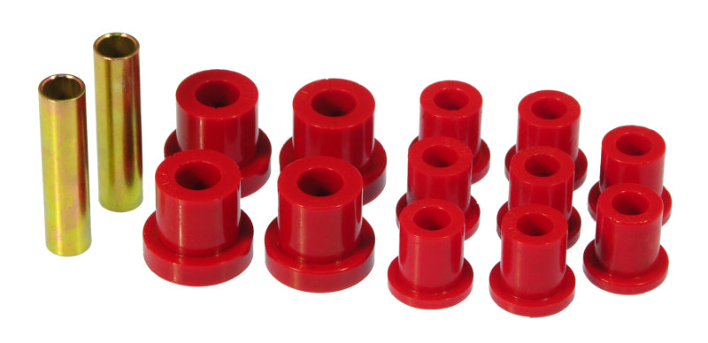 Bagues de ressort à lames arrière Prothane 54-62 Chevy Corvette - Rouge