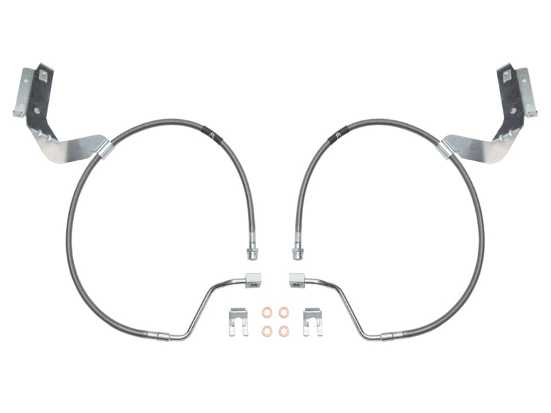 Kit de conduites de frein avant rallongées en acier inoxydable de 2,5 pouces pour Ford F-250/F-350 2017+ ICON
