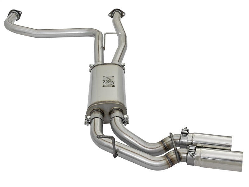 Échappement arrière de catalyseur aFe POWER Rebel Series 2-1/2 po 409 SS avec embouts polis 16-17 Nissan Titan V8 5,6 L