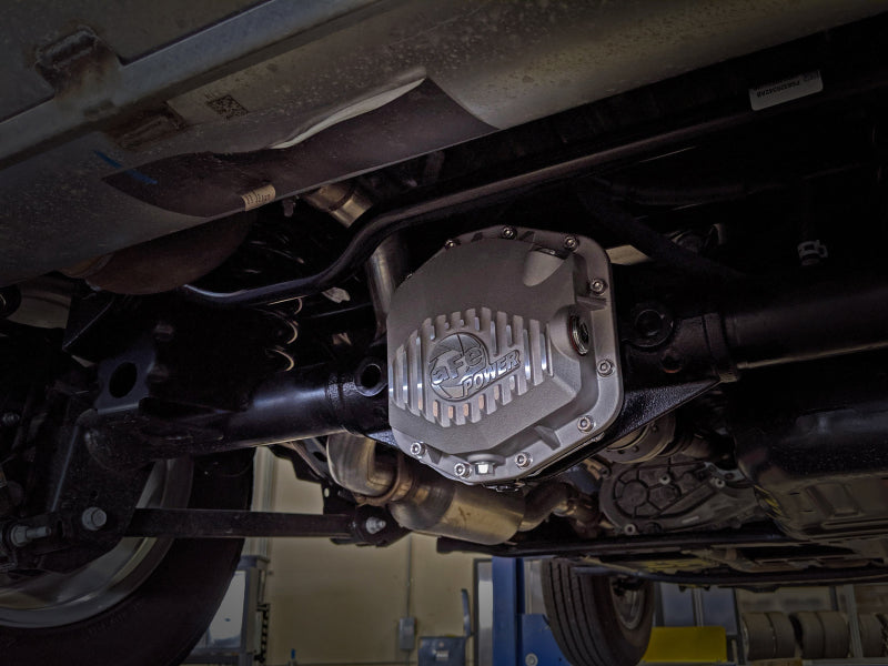 Couvercle de différentiel arrière aFe Power Street Series brut avec ailerons usinés 18-21 Jeep Wrangler JL Dana M200