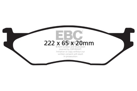 Plaquettes de frein avant EBC Greenstuff pour Ford Econoline E550 02-05
