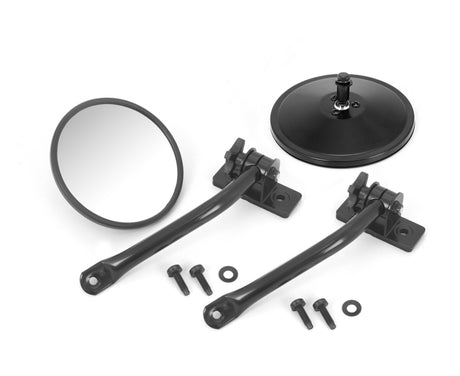 Rétroviseur rond noir à dégagement rapide Rugged Ridge 97-18 Jeep Wrangler