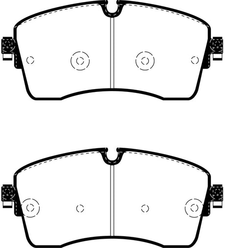 EBC 2018+ Jaguar E-Pace 2.0L Turbo (246) Yellowstuff Front Brake Pads