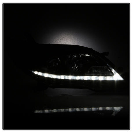 Phares de projecteur Spyder Toyota Sienna 2011-2014 - DRL LED - Noir PRO-YD-TSEN11-DRL-BK