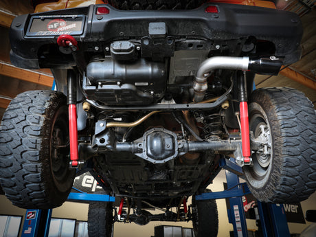 aFe 20-21 Jeep Wrangler Système d'échappement arrière DPF en acier inoxydable 304 à gros alésage HD 3 pouces - Embout noir