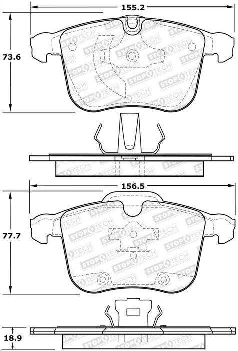 Plaquettes de frein StopTech Street