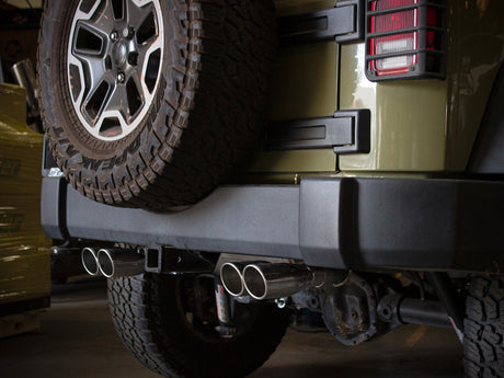 Échappement arrière aFe Rebel Series 2,5 pouces 409 SS poli 07-18 Jeep Wrangler (JK) V6-3,6 L/3,8 L