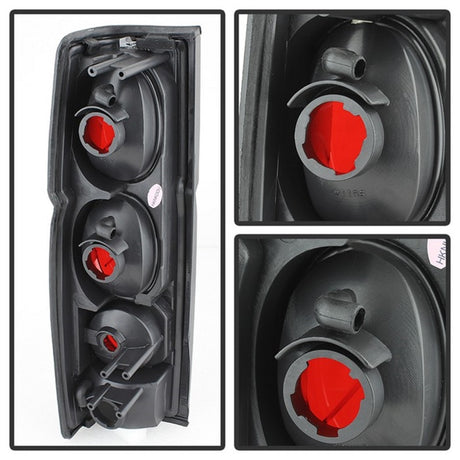 Feux arrière Spyder Nissan Hardbody 86-97 de style européen, fumée noire ALT-YD-NH86-BSM