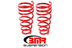 BMR 10-15 5th Gen Camaro V6 Rear Lowering Springs - Red BMR Suspension