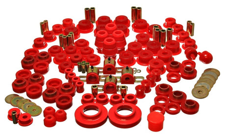 Ensemble de bagues principales Hyper-Flex rouges pour Jeep Wrangler TJ 97-06 Energy Suspension