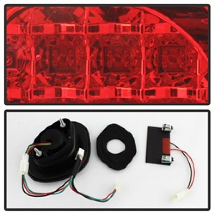 Feux arrière LED Spyder Lexus GS 300/400 98-05 Rouge Transparent ALT-YD-LGS98-LED-RC