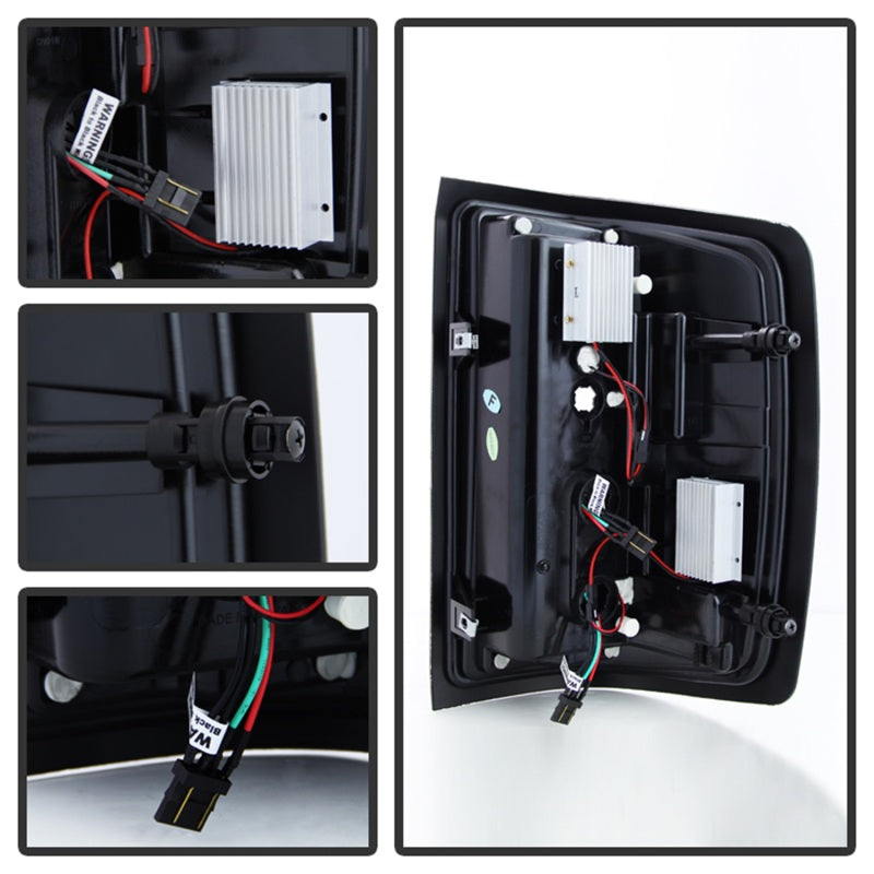 Feux arrière à LED Spyder 14-18 Chevy 1500 / 15-19 GMC 3500 Dually / Bar Blk Smke ALT-YD-CS14-LBLED-BSM