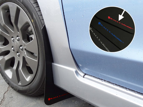 Bavette garde-boue Rally Armor 12-16 Subaru Impreza noire UR avec logo rouge