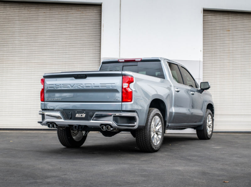 Borla 19 Chevrolet Silverado/GMC Sierra 1500 6.2L SS (S-Type) Catback Exhaust - Square Chrome Tips