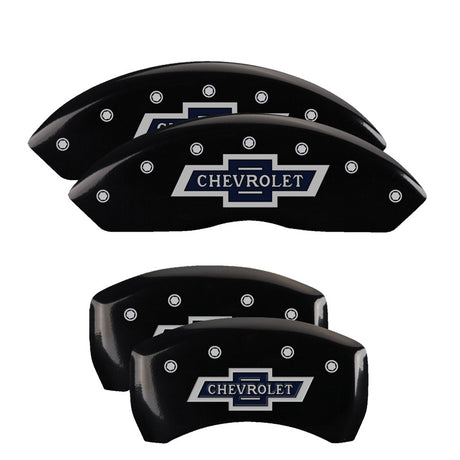 Couvre-étriers MGP 4 gravés F &amp; R 100e anniversaire finition noire Silver Char 2019 Chevrolet Colorado