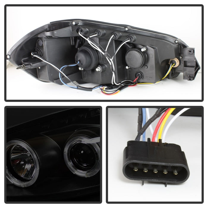 Phares de projecteur Spyder Chevy Impala 06-13 LED Halo LED Blk Smke PRO-YD-CHIP06-HL-BSM