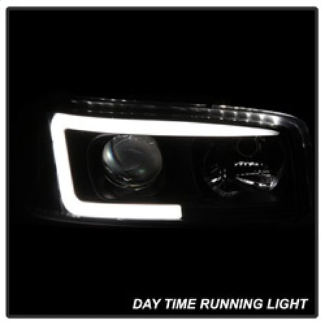 Phares de projecteur Spyder GMC Sierra 1500/2500/3500 99-06 V2 - DRL - Noir PRO-YD-CDE00V2-LB-BK