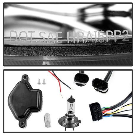 Phares de projecteur Spyder BMW E46 Série 3 02-05 4DR 1 pièce LED Halo Chrm PRO-YD-BMWE4602-4D-AM-C