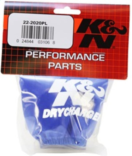 Filtre à air K&amp;N pour chargeur à sec droit ovale bleu Yamaha WRB650/WB700/WRB700/WRA700