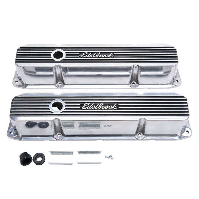 Couvercle de soupape Edelbrock Elite II Chrysler 383-440 Big Block V8 poli