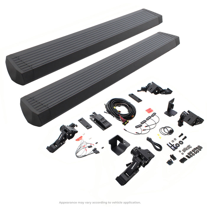 RealTruck 07-17 Jeep Wrangler 4dr VoltStep Electric Running Board Kit (Cut Req.) - Tex. Blk