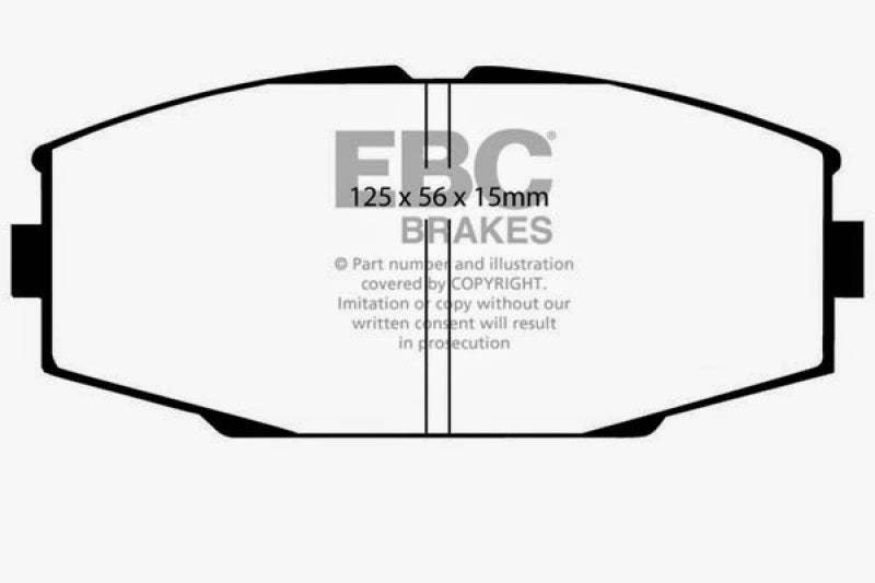 Plaquettes de frein avant EBC 86-92 Toyota Supra 2.8 Greenstuff