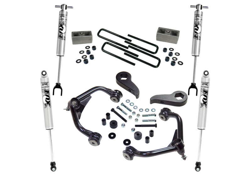 Kit de levage Superlift 11-19 Chevy Silverado 2500HD - 3 pouces avec amortisseurs Fox série 2.0