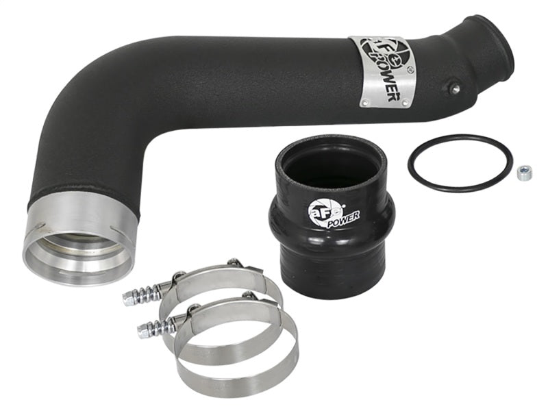 Tube de refroidisseur intermédiaire noir aFe BladeRunner 3 pouces côté froid 17-18 camions diesel GM V8 6,6 L (td) L5P