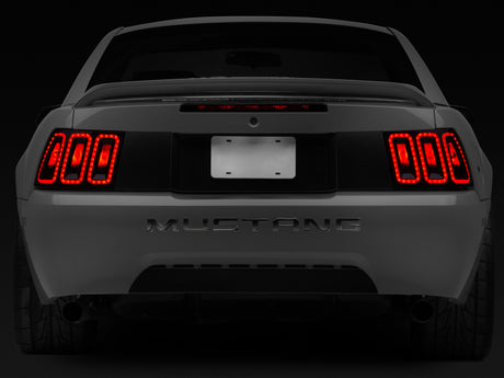 Raxiom 99-04 Ford Mustang Excluding 99-01 Cobra Icon LED Tail Lights- Black Housing (Smoked Lens)