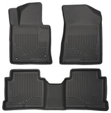 Revêtements de sol avant et 2e siège noirs Husky Liners 2015 Hyundai Sonata Weatherbeater