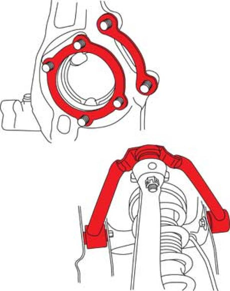 Bras de suspension avant réglables SPC Performance 03-08 Nissan 350Z/03-07 Infiniti G35