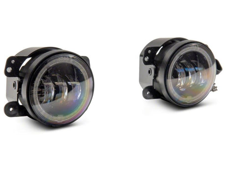 Phares antibrouillard à DEL Raxiom 07-18 Jeep Wrangler JK Axial Series 4 pouces avec halo