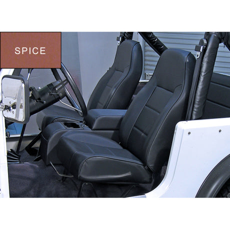 Siège avant à dossier haut Rugged Ridge non inclinable Spice 76-02 CJ&amp;Wran