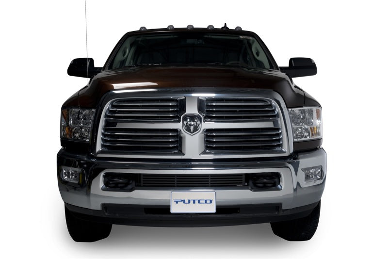 Putco 11-19 Ram HD - Grille de pare-chocs de style barre en acier inoxydable (NOIR) Inserts de grille de pare-chocs